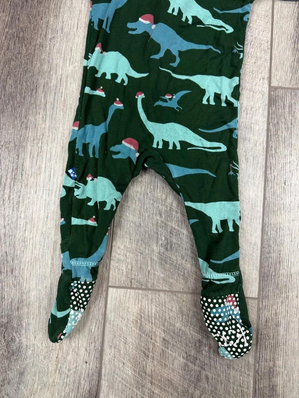 KicKee‎ Kids Green Dinosaur PJs